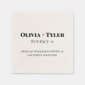 おもしろいモダンファクトウェディングレセプションカクテルナプキン スタンダードカクテルナプキン (正面)