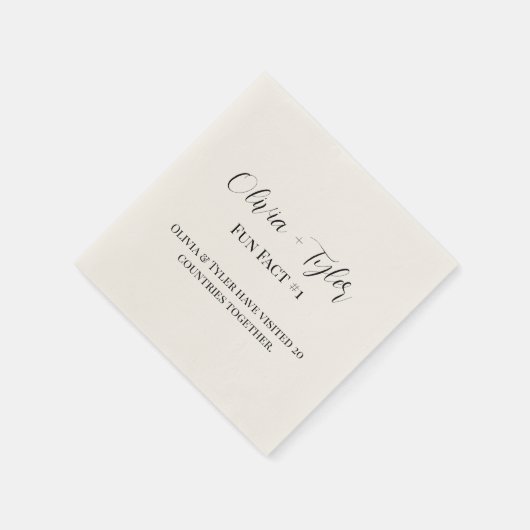 おもしろいモダンファクトウェディングレセプションカクテルナプキン スタンダードカクテルナプキン (角)