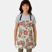 おもしろいモダンフェスティバルクリスマスポインセティアホリデイ エプロン (インサイチュ)