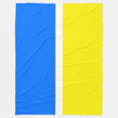 おもしろいモダンブ航海のルーブライトイエローカラーブロック フリースブランケット (正面)