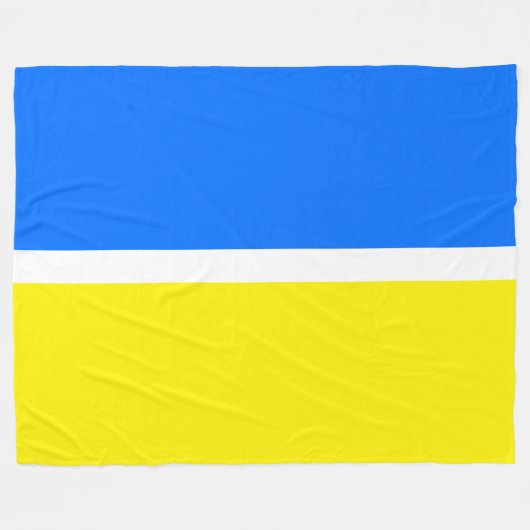 おもしろいモダンブ航海のルーブライトイエローカラーブロック フリースブランケット (正面(横))