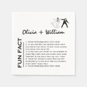 おもしろいモダンマエレガントミニマモダンリスト スタンダードカクテルナプキン (正面)