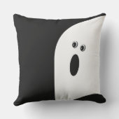 おもしろいモダンミニマル抽象芸術幽霊ハロウィーンT アウトドアクッション (裏面)