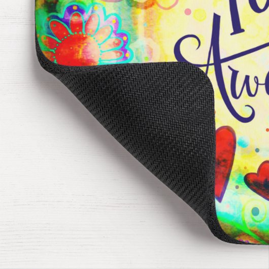 おもしろいモダンメイク今日の素晴らし引用文 マウスパッド (コーナー)