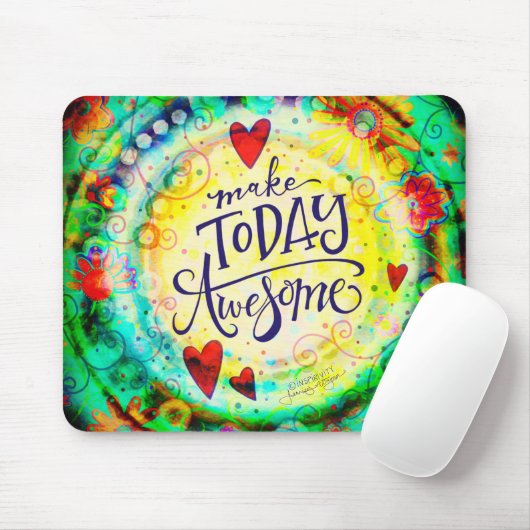 おもしろいモダンメイク今日の素晴らし引用文 マウスパッド (マウス)