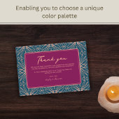 おもしろいモダンユニーク結婚サンキューカード サンキューカード