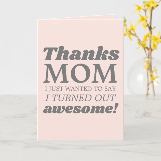 おもしろいモダンレトロ カード (黄色い花)