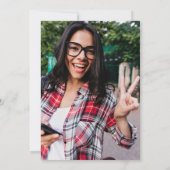 おもしろいモダン卒業会クラス2022写真 招待状 (裏面)