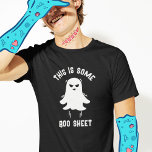 おもしろいモダン可愛いハロウィーンブーシート幽霊 Tシャツ<br><div class="desc">私たちの'ブーシート'幽霊ティーでハロウィーンの精神を取得！😄特別な不気味なおもしろいのためのあなたの独自のねじれを追加。恐ろしい笑い声が待っている！👻 #FunnyHalloweenTee #SpookyLaughs</div>