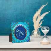 おもしろいモダン可愛いブルーブロインスピレーション フォトプラーク (インサイチュ)