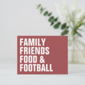 おもしろいモダン型感謝祭の招待状 インビテーションポストカード (スタンド正面)