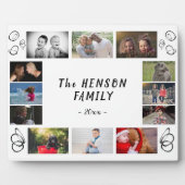 おもしろいモダン年1回家族の記念12フォトコラージュ フォトプラーク (正面)
