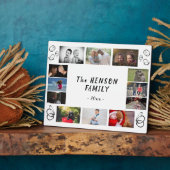 おもしろいモダン年1回家族の記念12フォトコラージュ フォトプラーク (側面)