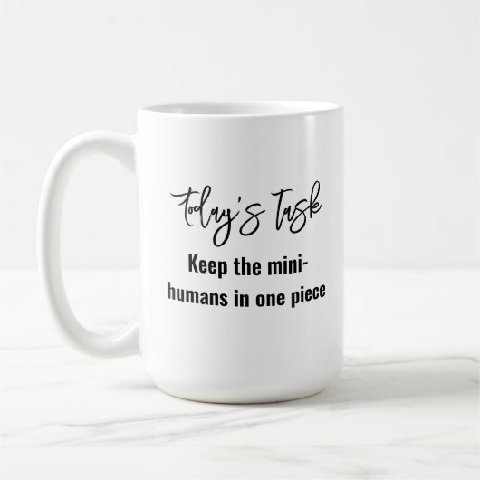 おもしろいモダン引用文トレンディー コーヒーマグカップ (左)