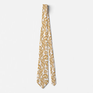 おもしろいモダン手描きプレッツェルパターン ネクタイ