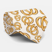 おもしろいモダン手描きプレッツェルパターン ネクタイ (ロール)
