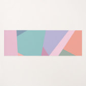 おもしろいモダン抽象芸術ジカラフルオメトリックパステルアート ヨガマット (正面(横))