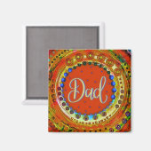 おもしろいモダン抽象芸術パパ吸光磁石 マグネット (正面/裏面)