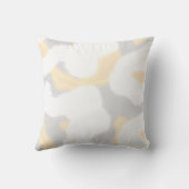 おもしろいモダン抽象芸術白桃芸術的桃 クッション (裏面)