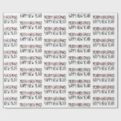 おもしろいモダン新年お目出し ラッピングペーパー (フラット)