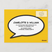 おもしろいモダン日付漫画簿の変更 ポストカード (裏面)