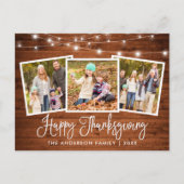 おもしろいモダン書道の木3写真感謝祭 ポストカード (正面)