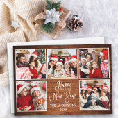 おもしろいモダン書道の木5写真新年 シーズンカード