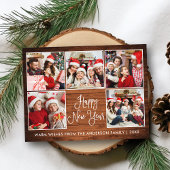 おもしろいモダン書道の木5写真新年 ポストカード