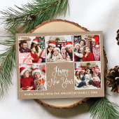 おもしろいモダン書道クラフト5写真新年 ポストカード