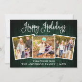 おもしろいモダン書道グリーンウッド3写真 シーズンカード (正面)