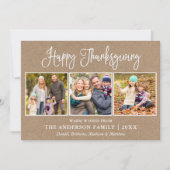 おもしろいモダン書道感謝祭3フォトクラフト シーズンカード (正面)