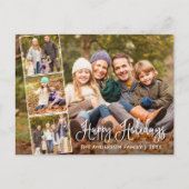 おもしろいモダン書道楽しい休日4写真 ポストカード (正面)