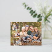 おもしろいモダン書道楽しい休日4写真 ポストカード (スタンド正面)