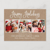 おもしろいモダン書道3枚クラフトホリデイ ポストカード (正面)