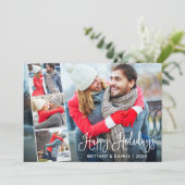 おもしろいモダン書道4枚カップルコラージュ シーズンカード (スタンド正面)