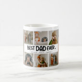 おもしろいモダン最高の「パパEVER」 8 Photo コーヒーマグカップ (中央)
