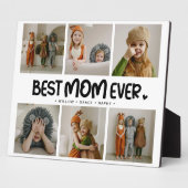 おもしろいモダン最高の「MOM EVER」 6枚の写真 フォトプラーク (側面)