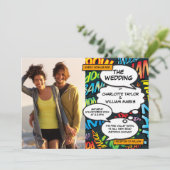 おもしろいモダン漫画ブックの全写結婚真入り 招待状 (スタンド正面)