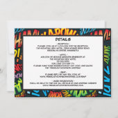 おもしろいモダン漫画ブックの全写結婚真入り 招待状 (裏面)