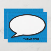 おもしろいモダン漫画ブックの音声バブルメッセージ ノートカード (正面/裏面)