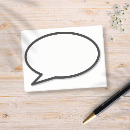 おもしろいモダン漫画ブック音声バブル ポストイット