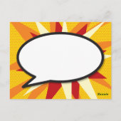 おもしろいモダン漫画ブックKA-POW日付の保存 ポストカード (裏面)