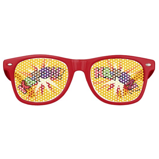 おもしろいモダン漫画ブックKA-POW レトロサングラス (正面)