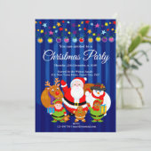 おもしろいモダン漫画、サンタクロースのクリスマスパーティー、 招待状 (スタンド正面)