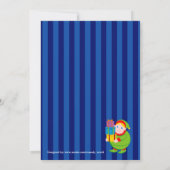 おもしろいモダン漫画、サンタクロースのクリスマスパーティー、 招待状 (裏面)