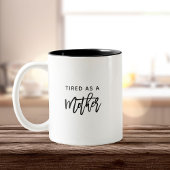 おもしろいモダン疲れた母の新しい母の日 ツートーンマグカップ