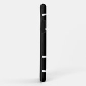 おもしろいモダン白黒同心の信号波 Case-Mate iPhoneケース (裏面/右)