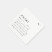 おもしろいモダン結婚の スタンダードカクテルナプキン (角)