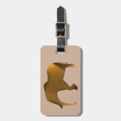 おもしろいモダン象パーソナライズされたの荷物タグ ラゲッジタグ (正面縦)