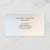 おもしろいモダン銀シークイン金ゴールド美しいサロン 名刺 (裏面)